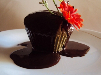 cupcake al cioccolato fondente